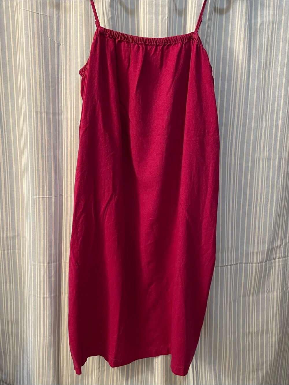 a new day Bright Fuchsia Midi Dress